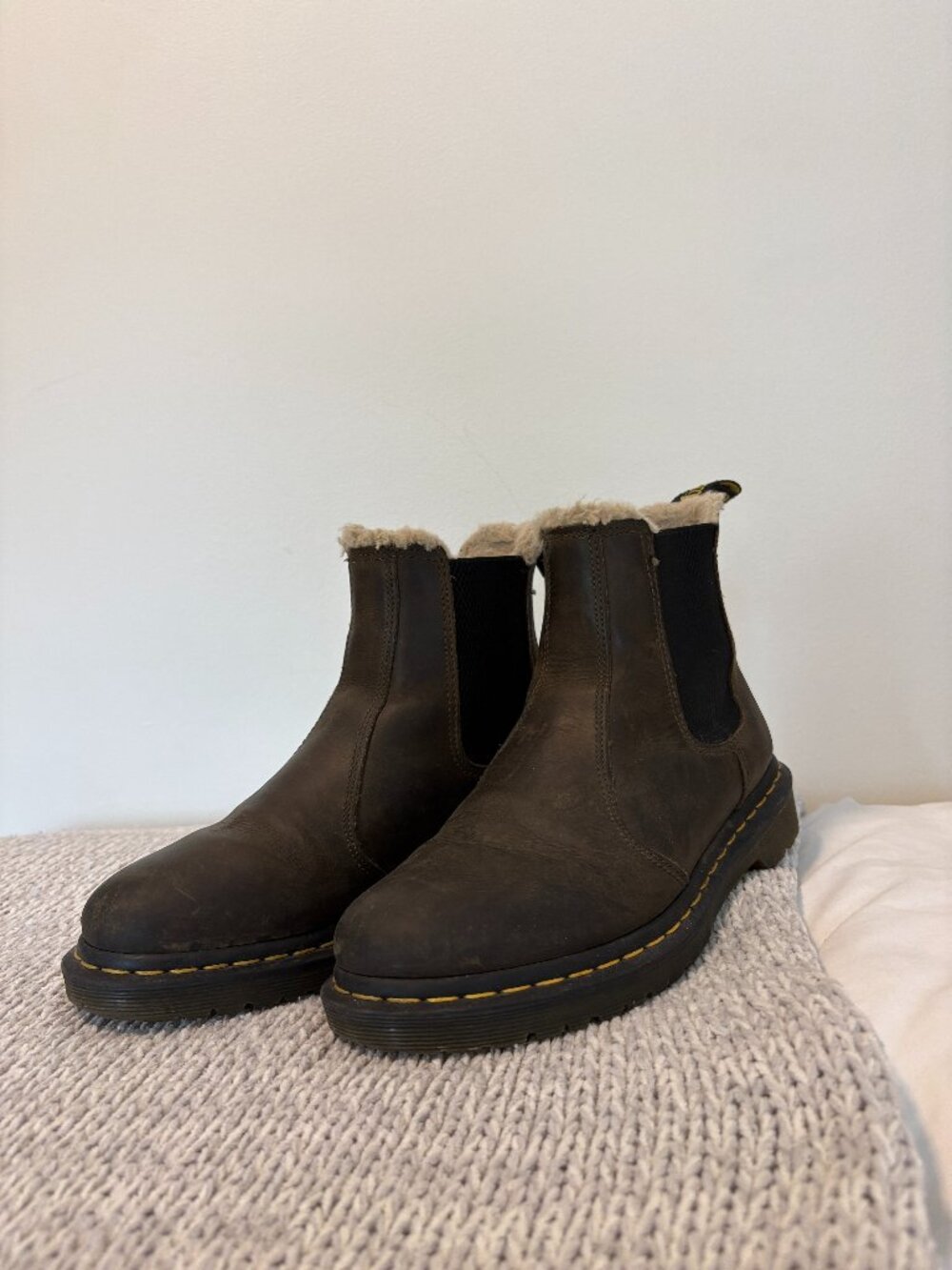Dr. Martens 2976 Faux Fur Lined Chelsea Boots
